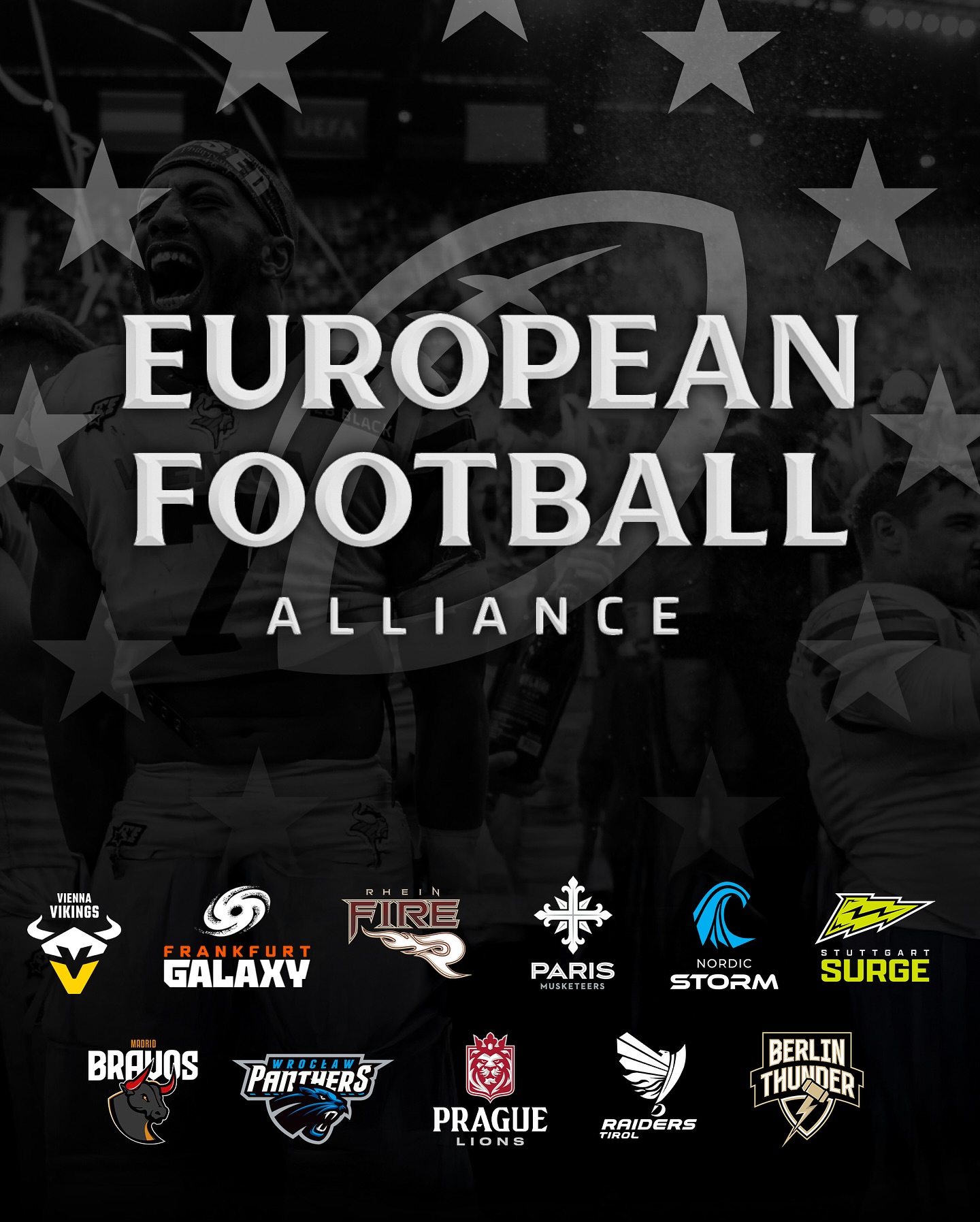 Alle Mitglider der European Football Alliance (EFA)